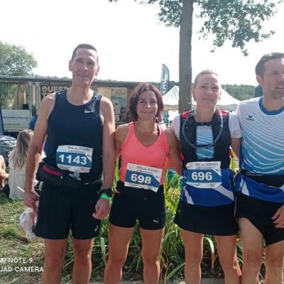 Linda, Gwen, Alban et Fred après leur course du 26km